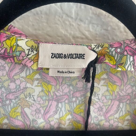 Zadig & Voltaire floral blouse. Small. NWT - Picture 5 of 8